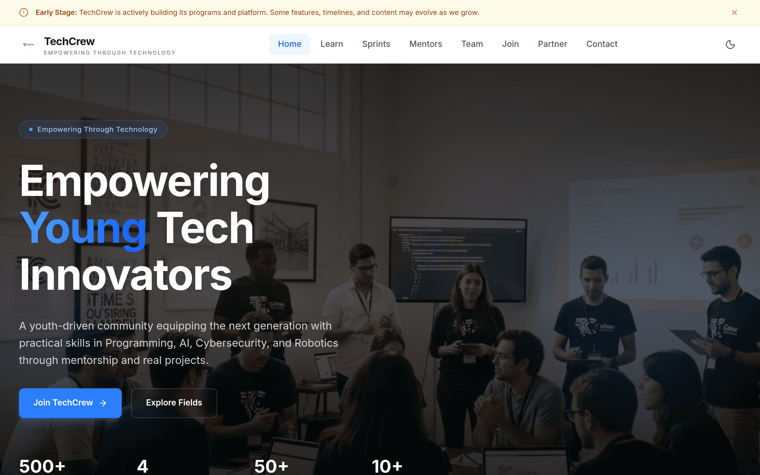 TechCrew Platform project screenshot